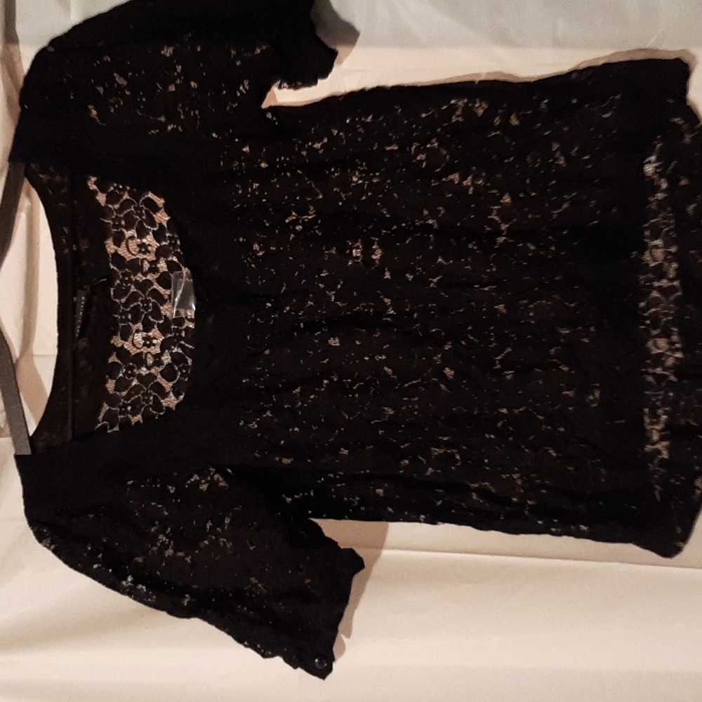 The Limited womens size M black lace top